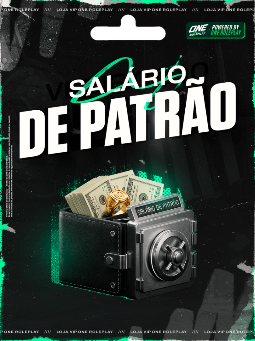 💵Salário de patrão💵